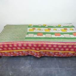 Handmade Kantha Quilt Indian Cotton Bedspread Bedding , Throw, Bed Cover , Coverlet Twin Size Quilt - thumbnail 3
