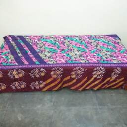 Handmade Kantha Quilt Indian Cotton Bedspread Bedding , Throw, Bed Cover , Coverlet Twin Size Quilt - thumbnail 2