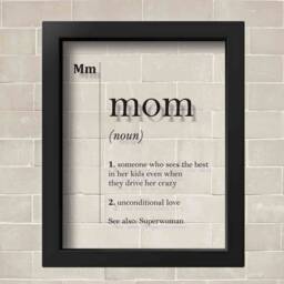 Transparent Mom Definition Print Mother Gift Mothers Day Gifts Parents Family Poster Home Wall Art Kitchen Decor Minimalist Typography - thumbnail 2