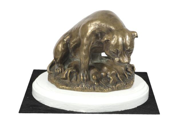 Staffordshire Bull Terrier, Dog On White Wooden Base Statue, Limited Edition, Artdog - image 1