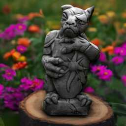 Concrete Gargoyle Statue Stone Monster Sculpture Cement Guardian Figurine Gargoyle Lover Gift Handmade Art Garden & Home Decor - thumbnail 1