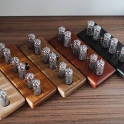 In-14 Nixie Clock in Slim Wooden Enclosure With A Clear Plastic Bottom Cover - thumbnail 4