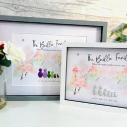 Pebble Family Portrait Personalized Framed Wall Art - thumbnail 2