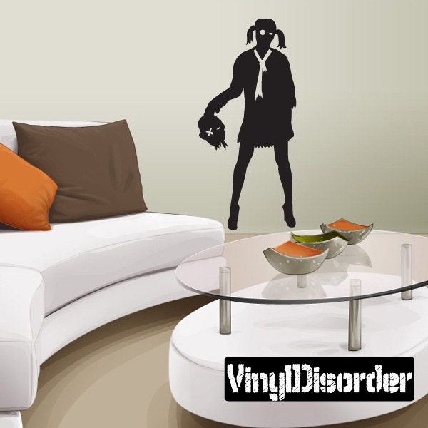 Zombie Girl Vinyl Wall Decal Or Car Sticker - Mv006Et - image 1