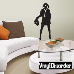 Zombie Girl Vinyl Wall Decal Or Car Sticker - Mv006Et - thumbnail 1