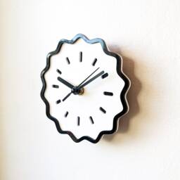 Mini Fluted Geometric Acrylic Wall Clock - thumbnail 3