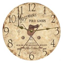 Equestrian Clock - Moseman's Polo Goods New York Saddle Clock - thumbnail 2