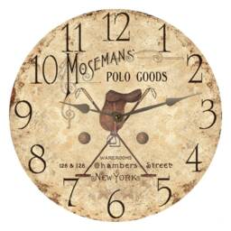 Equestrian Clock - Moseman's Polo Goods New York Saddle Clock - thumbnail 3