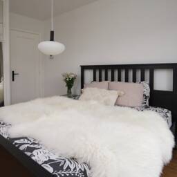 Giant Creamy White Sheepskin Rug Genuine Leather Throw - 79x44 - thumbnail 4