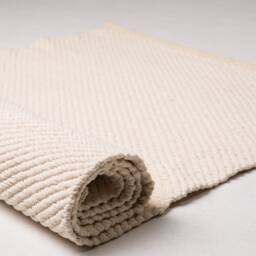 Black Cotton Rug Washable Scandinavian Style Carpet/Yoga Math - thumbnail 4