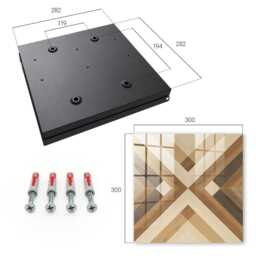 Wooden Elegance Wall Mounted Key Cabinet, Brown Industrial Box, Geometric Geometric, For Lovers Of Modern Interiors - thumbnail 4