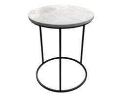 Round Marble Side End Table - thumbnail 1
