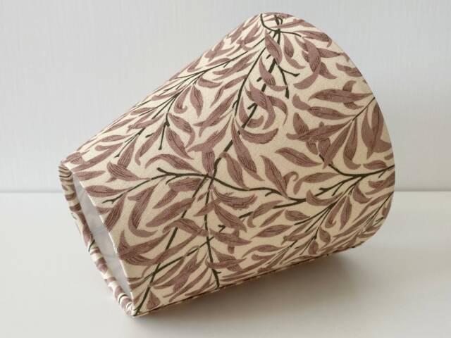 William Morris Willow Bough Candle Clip Lampshade, Beige Pink - image 1