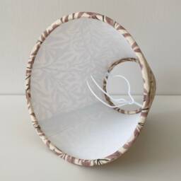 William Morris Willow Bough Candle Clip Lampshade, Beige Pink - thumbnail 4