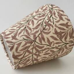 William Morris Willow Bough Candle Clip Lampshade, Beige Pink - thumbnail 2