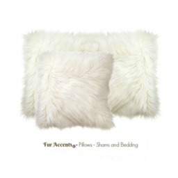 Plush Faux Fur Pillow Cover - Shaggy Sheepskin Throw - thumbnail 2