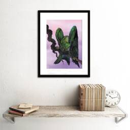 Green Leaf Darwin Owl - Limited Edition Print - thumbnail 1