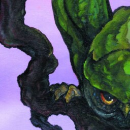 Green Leaf Darwin Owl - Limited Edition Print - thumbnail 3