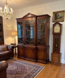 Bevan Funnell Georgian Display Cabinet Bookcase Glass Shelves
