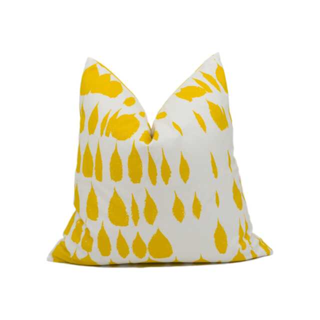 Schumacher - Queen Of Spain Daffodil Painterly Mid-Century Designer Cushion Cover Handmade Throw Pillow Luxury Home D??cor - image 1