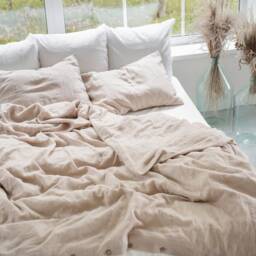 Linen Duvet Cover/Boho Bedding Bedroom Decor Oeko-Tex?? Linen Queen, King, Standard Sizes Washed, Softened - thumbnail 2