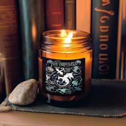 Empyrean Candle, Tairn & Andarna, The Gifts, Basgiath War College Candle, Fourth Wing Candle, Fantasy Book Fantasy Dragon Gift - thumbnail 2