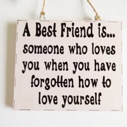 Friends Thoughtful Quote Plaque Friendship Sentiment Phrase Sign Thank You Special Meaningful Friend Gift - thumbnail 3