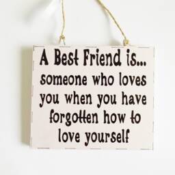 Friends Thoughtful Quote Plaque Friendship Sentiment Phrase Sign Thank You Special Meaningful Friend Gift - thumbnail 2