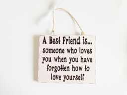 Friends Thoughtful Quote Plaque Friendship Sentiment Phrase Sign Thank You Special Meaningful Friend Gift - thumbnail 1