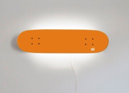 Skateboard Lamp, Orange - thumbnail 1