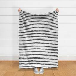 Black & White Throw Blanket - Stripe Soft Thin By Crystal_Walen - thumbnail 3