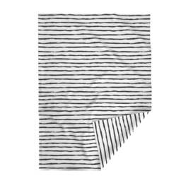 Black & White Throw Blanket - Stripe Soft Thin By Crystal_Walen - thumbnail 2
