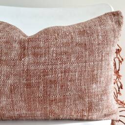 Brown Tribal Hemp Hand Woven Natural Dye Color Pillow Cover - thumbnail 2