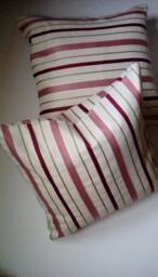 Pillow Cover Burgundy Satin Stripe - thumbnail 1
