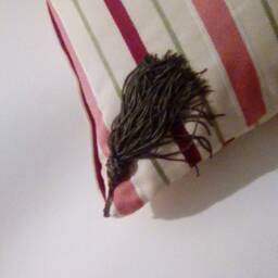 Pillow Cover Burgundy Satin Stripe - thumbnail 3