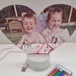 Led Personalised Night Light With Photos Names Logos Fully Customised - thumbnail 4