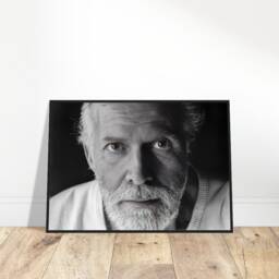 Robert Adams Wooden Frame Portrait, Spiritual Home Wall Decor - thumbnail 1
