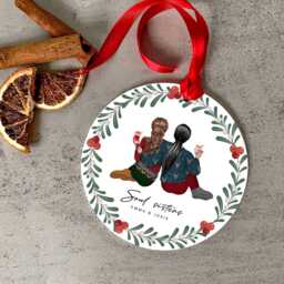 Personalised Christmas Ornament For Soul Sister, Friend Gift, Coworker Friendship Xmas Ornament, Secret Santa, Tree Acrylic Bauble
