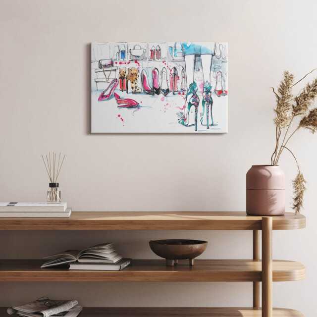 Element Of Femininity Canvas, Picture Wall Hanging, White Art, Body & Art Canvas Painting - image 1