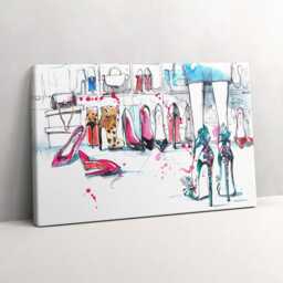 Element Of Femininity Canvas, Picture Wall Hanging, White Art, Body & Art Canvas Painting - thumbnail 2