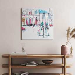 Element Of Femininity Canvas, Picture Wall Hanging, White Art, Body & Art Canvas Painting - thumbnail 3