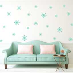 Fifties Starbursts Wall Decal Set - Retro Decor Of 23 Decals - thumbnail 1