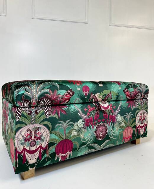 Coffee Table With Storage in Becca Who Balloon Safari Velvet - image 1