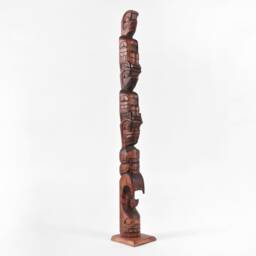 First Nations Four Figure Model Totem Pole Custom Designs - thumbnail 3