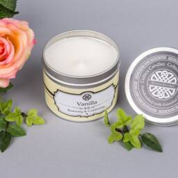 Vanilla Essential Oil Aromatherapy Candle - Candle Handmade Oils Yoga Massage Spa Day - thumbnail 3
