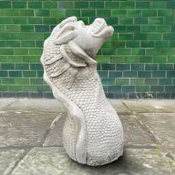 Handcrafted Stone Dragon Statue Concrete Mythical Ornament Garden Cement Animal Sculpture Chinese Lawn Figurine Patio Art Gift - thumbnail 3