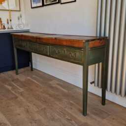 Dresser Base/ Sideboard/ Constructed With Vintage School Desks - thumbnail 3