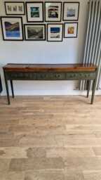 Dresser Base/ Sideboard/ Constructed With Vintage School Desks - thumbnail 1
