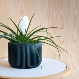 Blue Indoor Wood Planter - Praha Perfect Gift For Plant Lovers - thumbnail 4