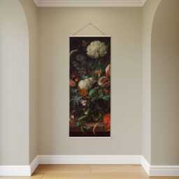 De Heem Flowers Tapestry - Wall Hanging Unique Art - thumbnail 2